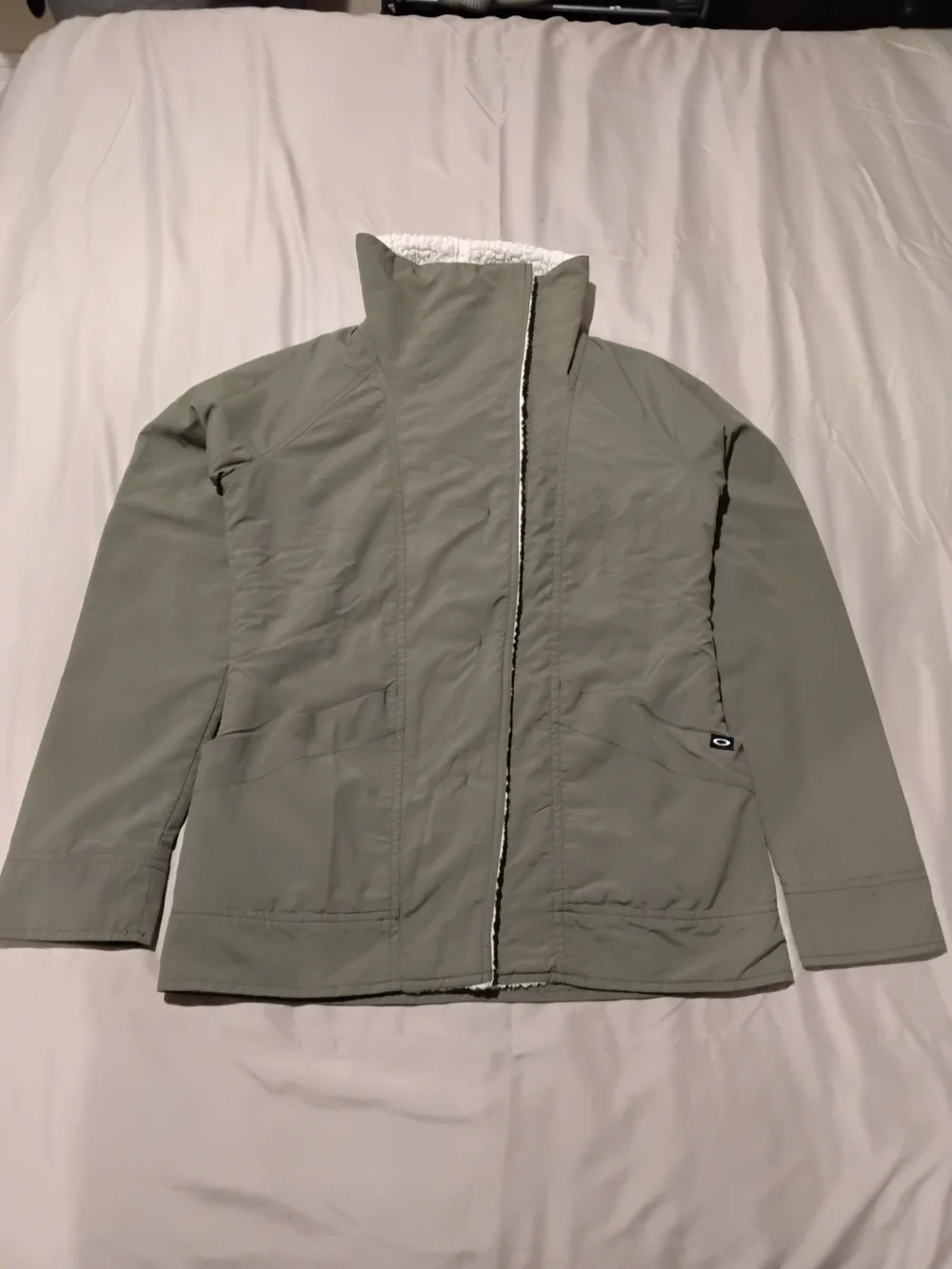 Oakley Women's Olive Green Jacket - Oakley With Sherpa Lined, Sz XS.